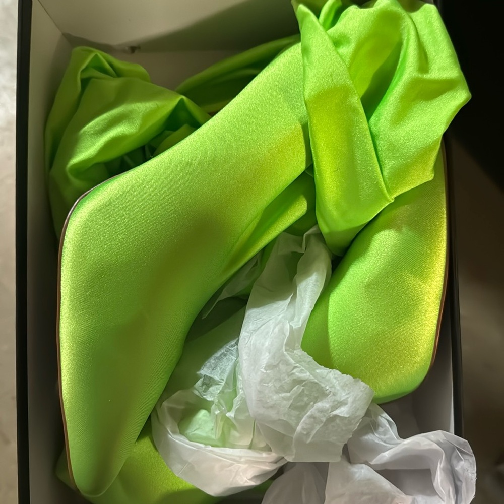 Lime green pants boots